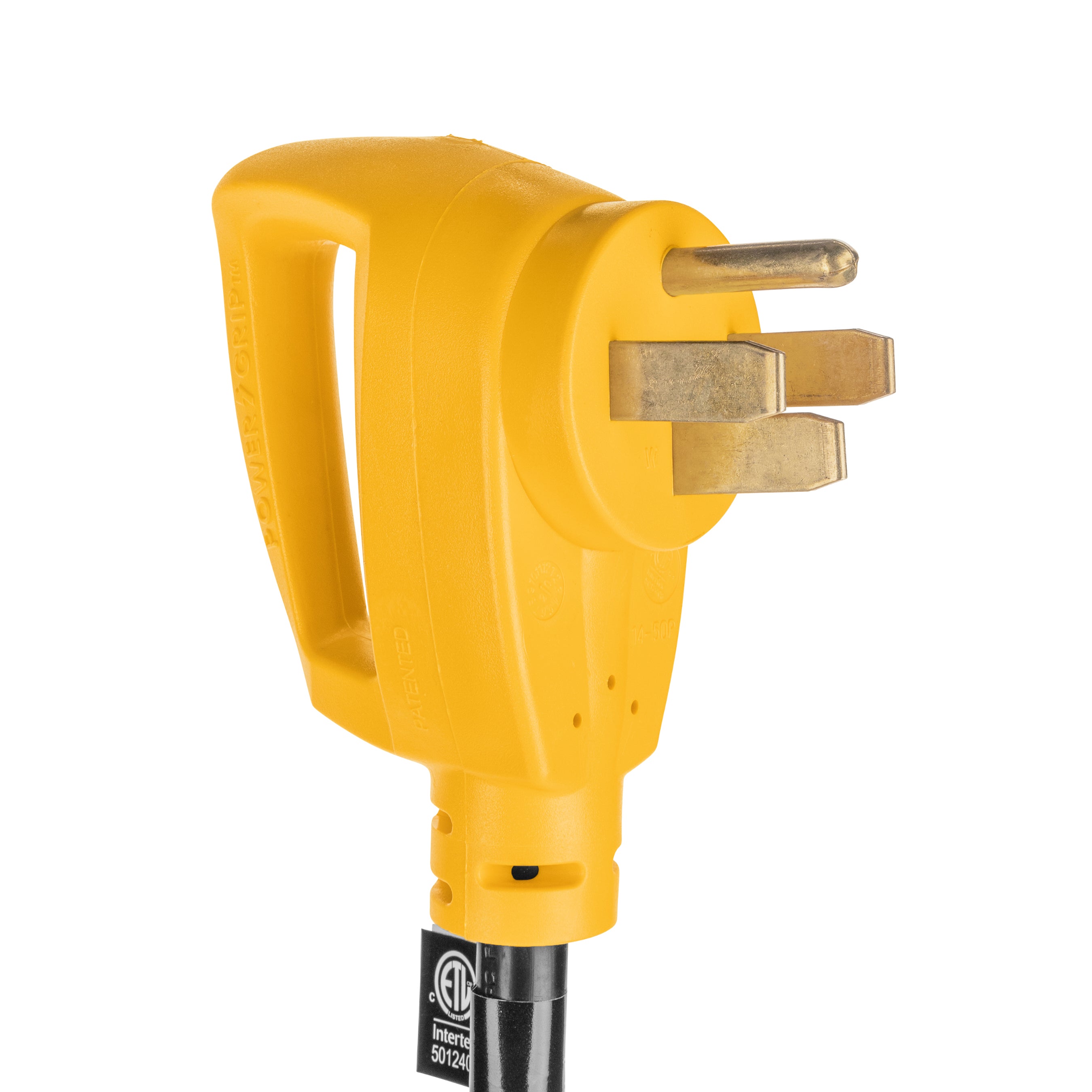 Camco Power Grip 18" 50-Amp to 30-Amp Dogbone RV Electrical Adapter