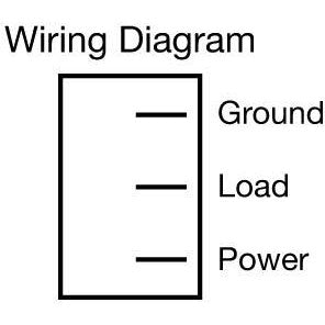 JR Products 12045 Red Illuminated RV On/Off Switch