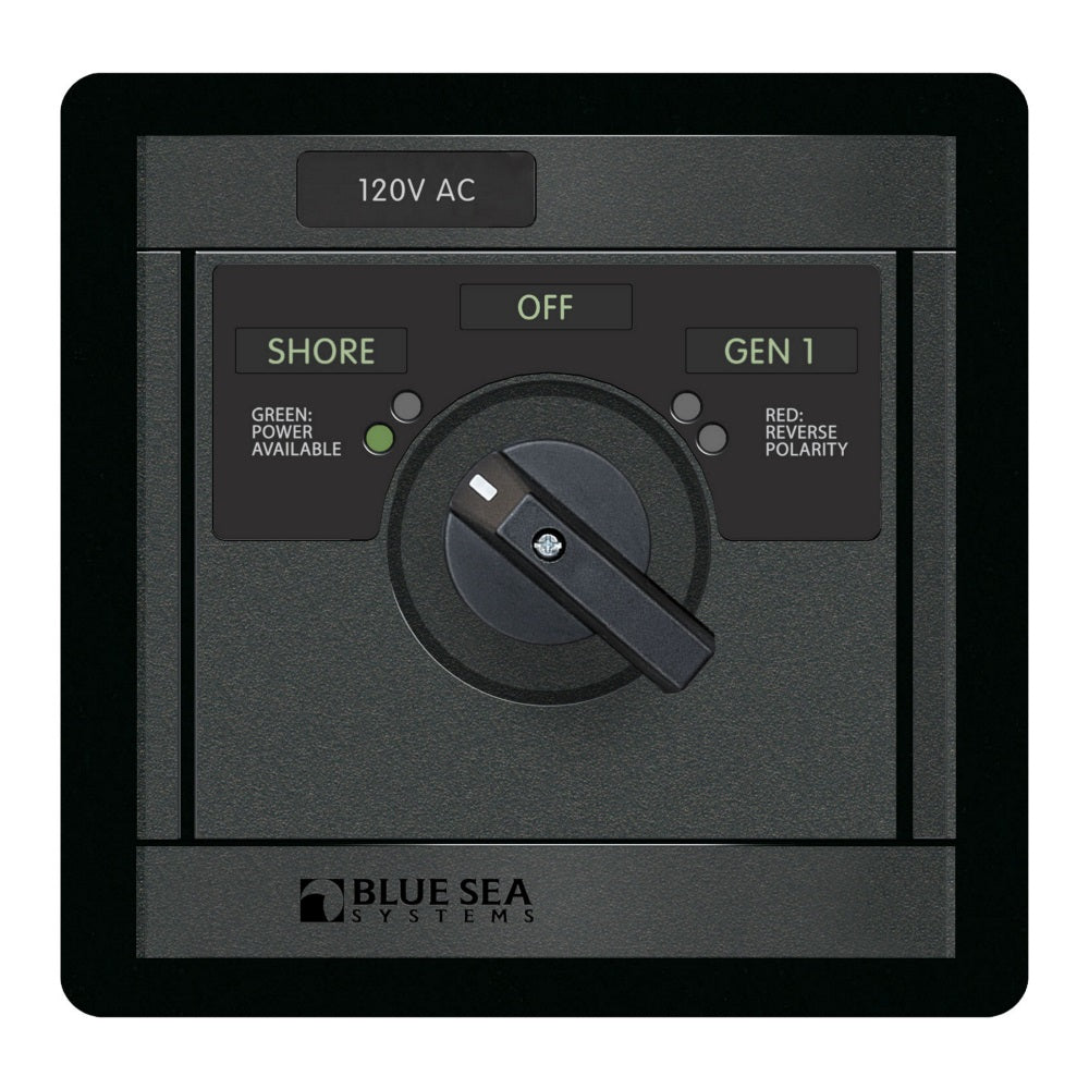 Blue Sea 120V AC Rotary 30A OFF + 2 Sources