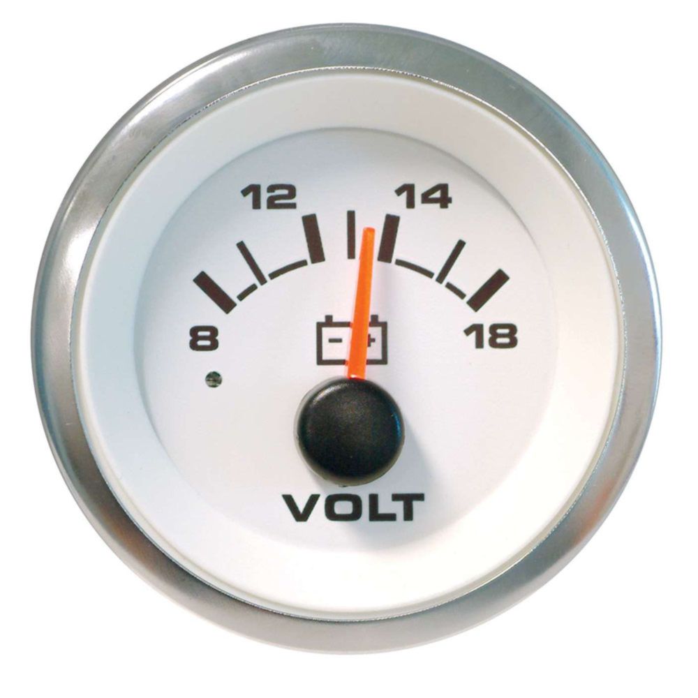 White Premier Pro Series, Voltmeter, 12 Volt, 2", 62555P