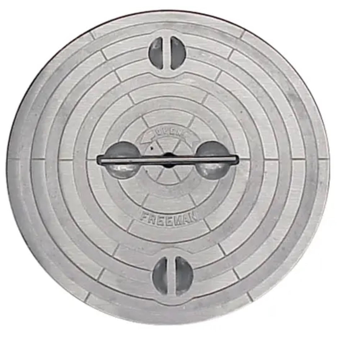 Freeman Marine 15in Round Cover Plate Assembly Aluminum