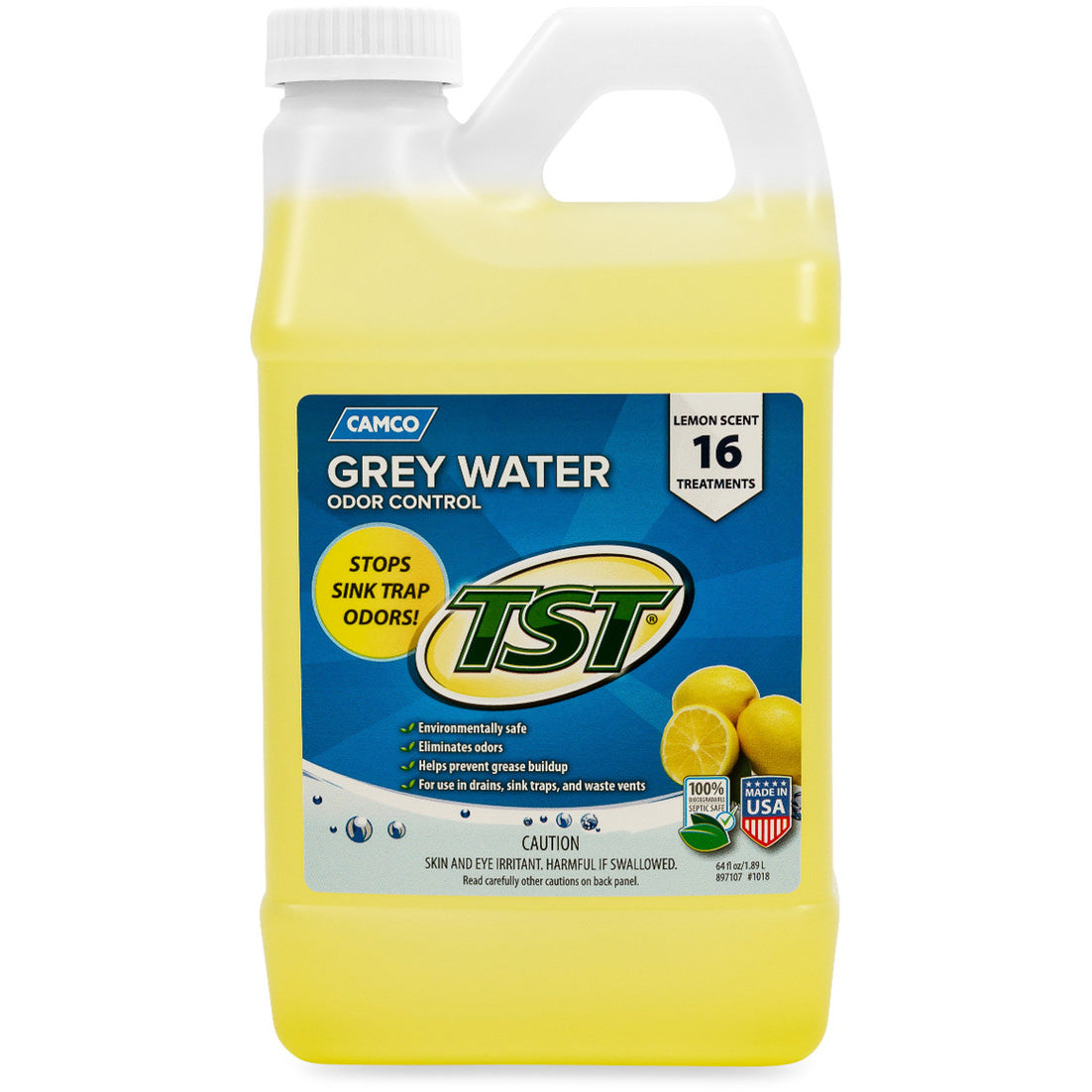 Camco TST Marine/RV Toilet Grey Water Odor Control, 64oz