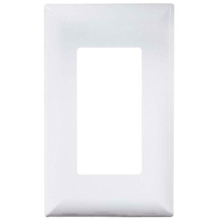 RV Designer Contemporary Cover Plate Only, White