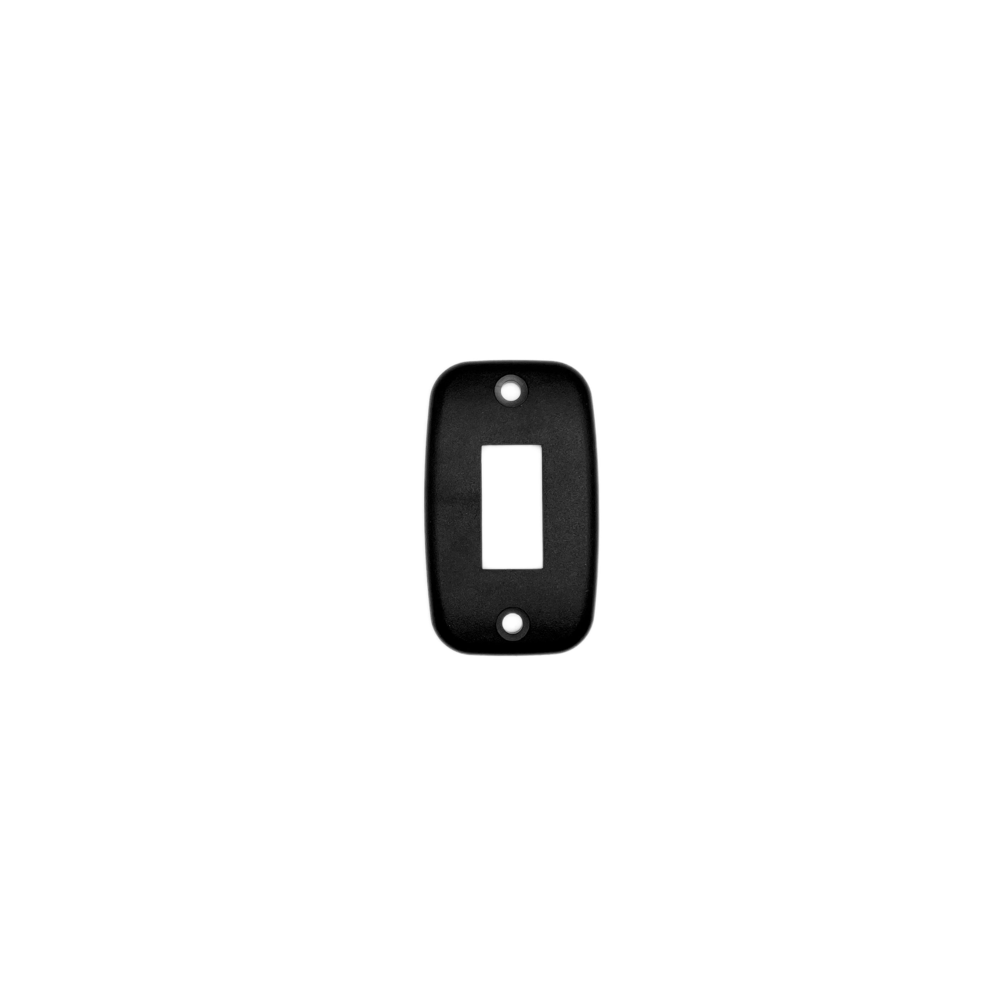 Black Single Mounting Plate - Cut-Out .550" x 1.125
