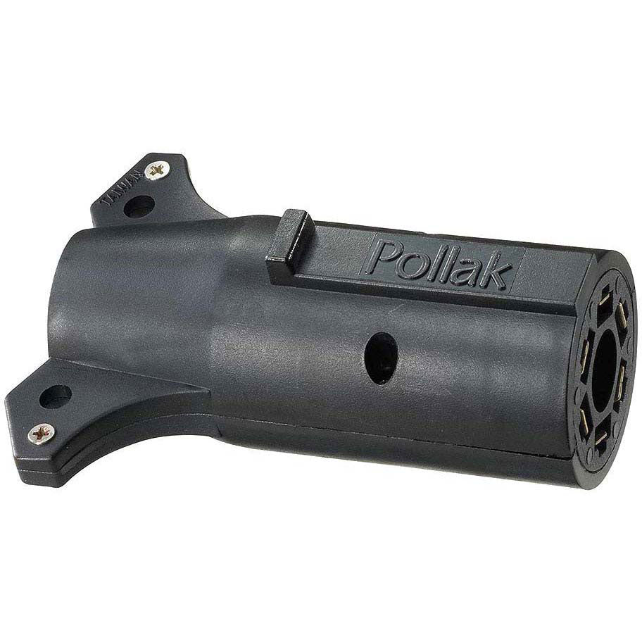 Pollak Adapter, 7-Way RV to 6-Way Round, Brake Center Pin