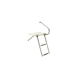 Seachoice, Universal Swim Platform with Under Mount Telescoping 2-step Ladder
