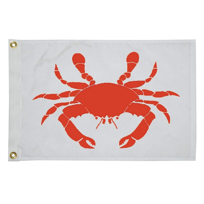 Taylor Made, Flag, 12" x 18", Crab