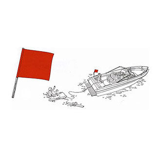 Taylor Made, Skier Down Flag, 18" Pole