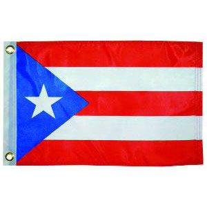 Taylor Made, International Flag, Nylon, 12" x 18", Puerto Rico