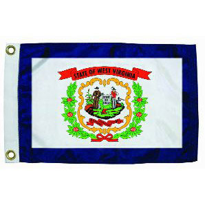 Taylor Made, US State Flag, 12" x 18", West Virginia