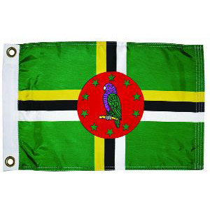 Taylor Made, International Flag, Nylon, 12" x 18", Dominica