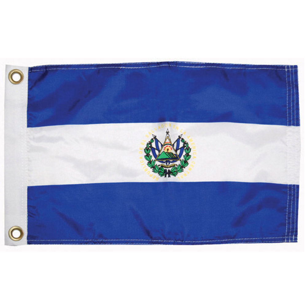 Taylor Made, International Flag, Nylon, 12" x 18", El Salvador Courtesy