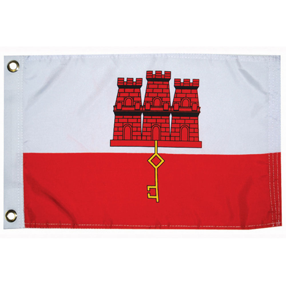 Taylor Made, International Flag, Nylon, 12" x 18", Gibralter