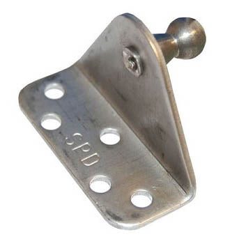 Taylor Made, Shock Mounting Hardware, Angled Bracket, Zinc Plate, (2 Per Pack)