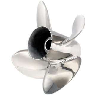 Solas, 13.0" Dia. 17" Pitch, LH, 4-Blade, Stainless Steel Rubex HR4 Propeller