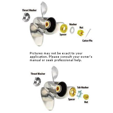 Solas Prop, Hardware Kit, Mercury, 25 - 70 HP