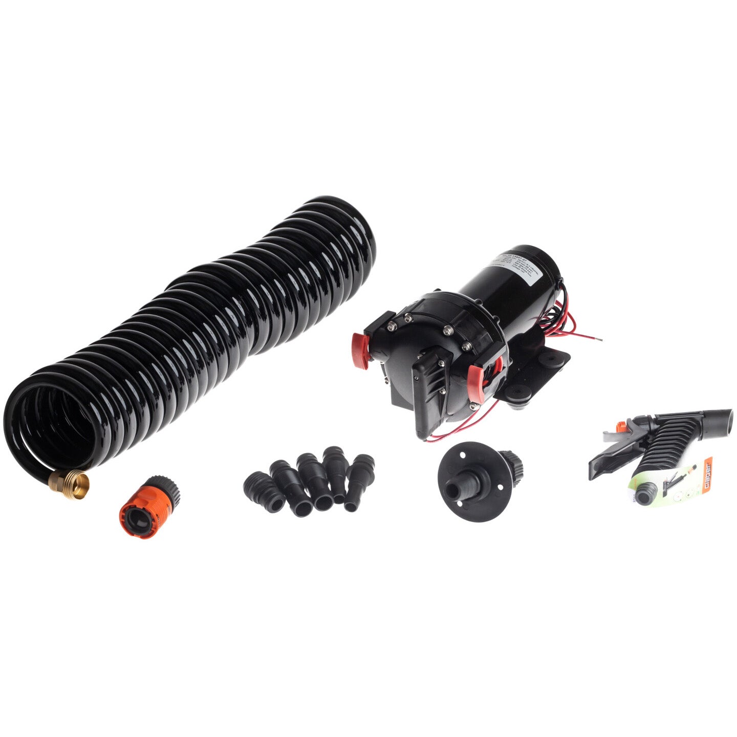 Johnson Aqua Jet Pump Kit, 5.2 gpm 12 volt WITHOUT Bulkhead Fitting & Panel Switch