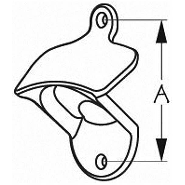 Sea-Dog 588450-1 Stainless Bottle Opener