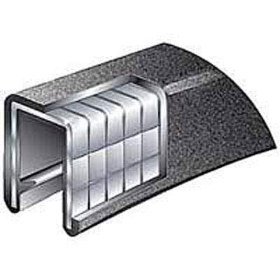 Flex Trim Black 1/4" Opening, X 1/2", 250'  Per Box, Black