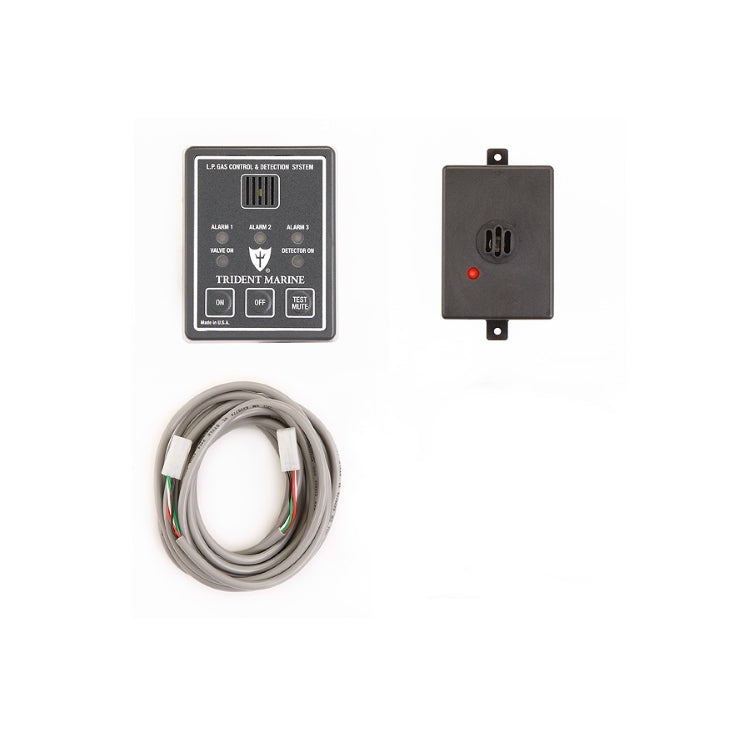 Trident, LPG Detection System, Panel w/ Gas Detector, Cable, 12/24 volt