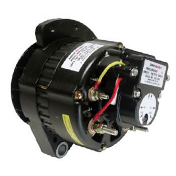 Alternator, Merc, Crusader, CAT & Others, 12 Volt, 105 Amp, High Output, 3-Hole Adjustable Ear, 1" mounting Foot