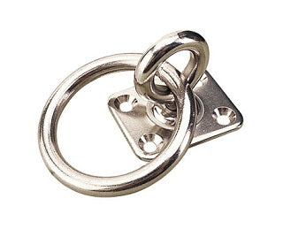 Sea Dog, Swivel Eye Plate w/ Ring, Tie Down, Stamped 304 Stainless