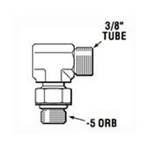 SeaStar ORB Hose Fittings, -3 Helms/Cylinders, 90 Deg. Elbow