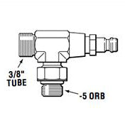 SeaStar ORB Hose Fittings, -3 Helms/Cylinders, Horizontal w/Bleeder