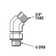 SeaStar ORB Hose Fittings, -3 Helms/Cylinders, 45° Elbow
