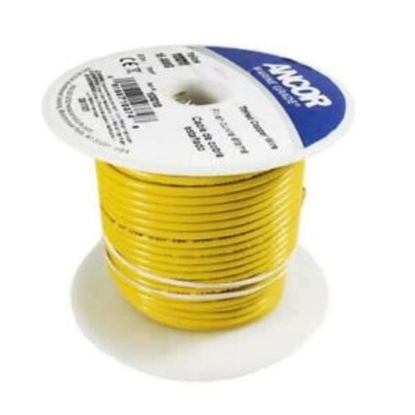 Spool of yellow primary wire, 16 ga.