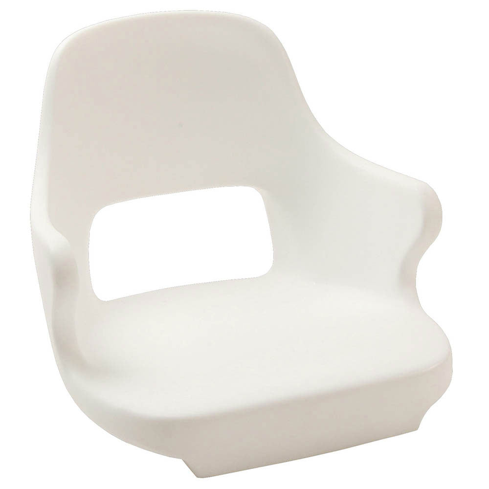 Springfield Yachtsman ll Seat w/ Mounting Plate, White