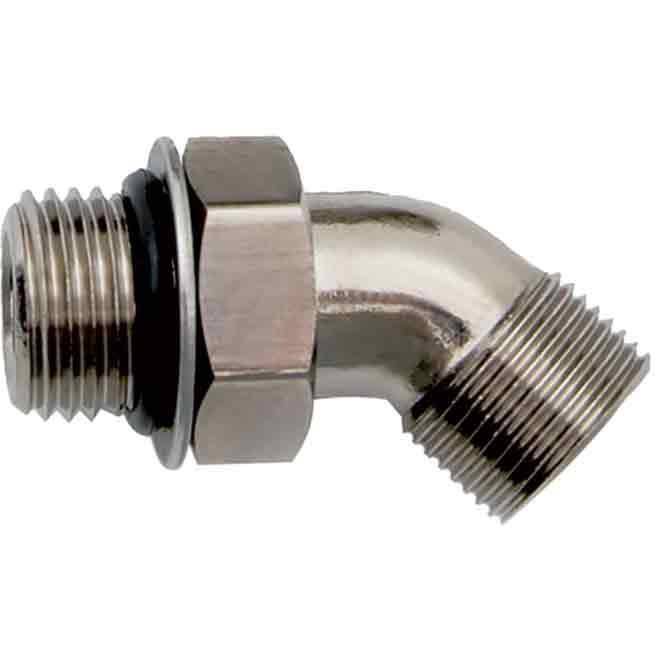 Uflex AF45 Adjustable Fitting, 45 Degree Swivel Fitting, ORB Type