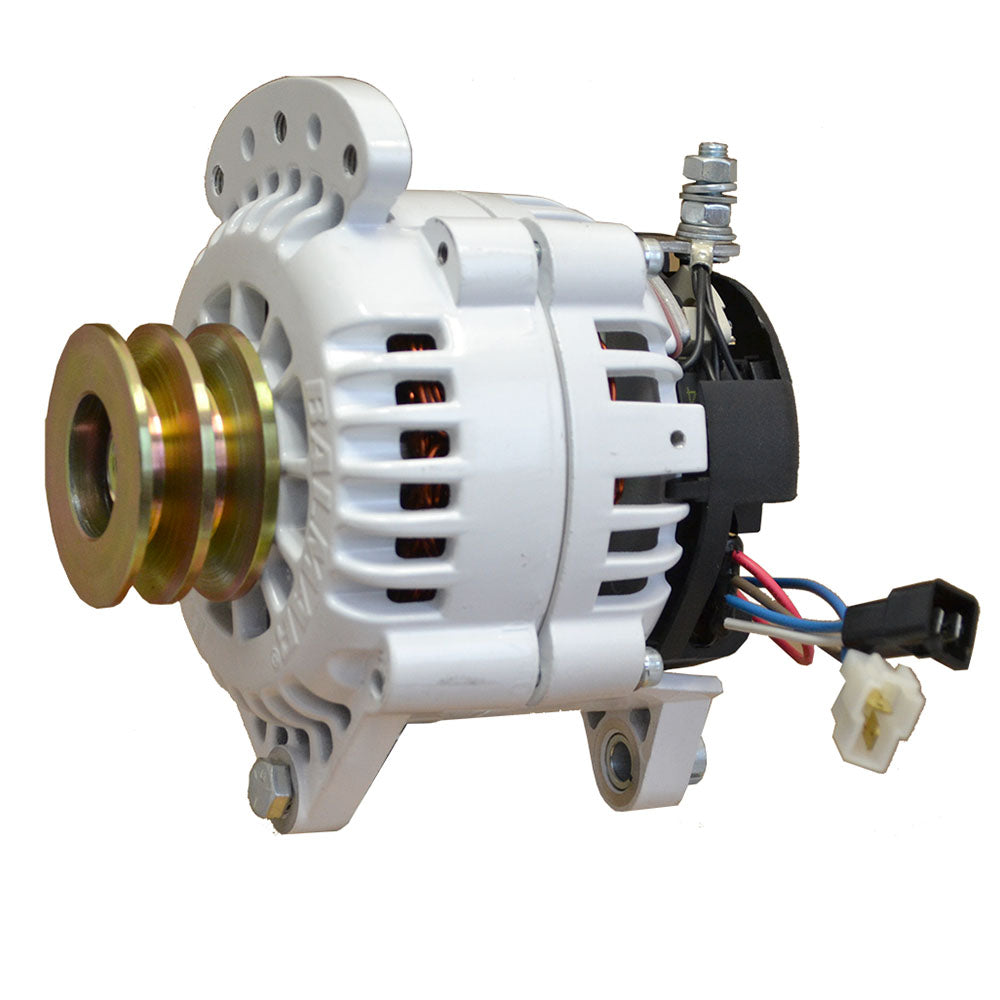 6-Series Alternator, 4" Saddle Mount, Dual Pulley, Isolated Ground