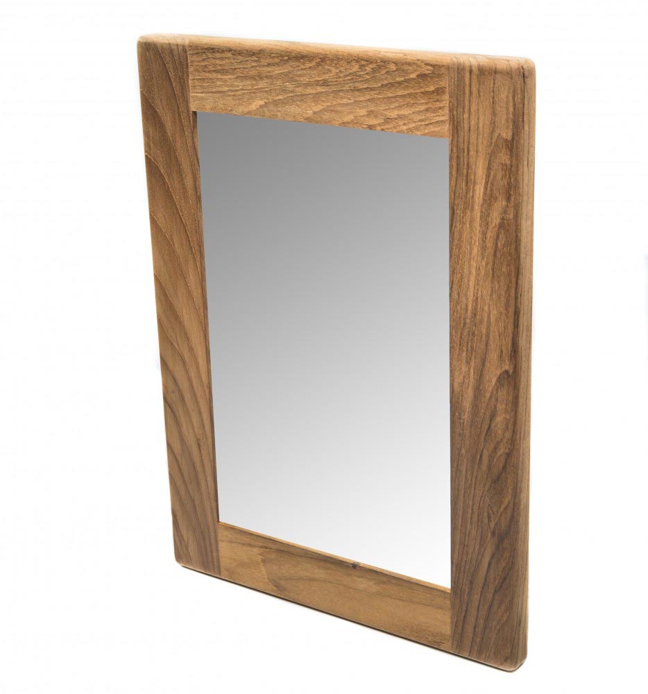Teak Rectangular Mirror