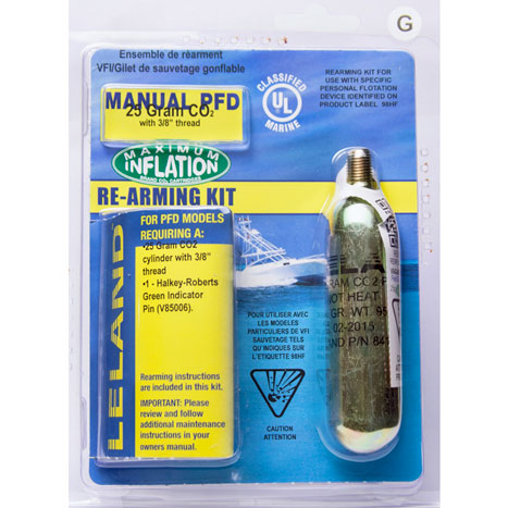 Leland Rearm Kit for Manual PFDs, 840AMU-84121Z, 840AMU84121Z by Leland Gas