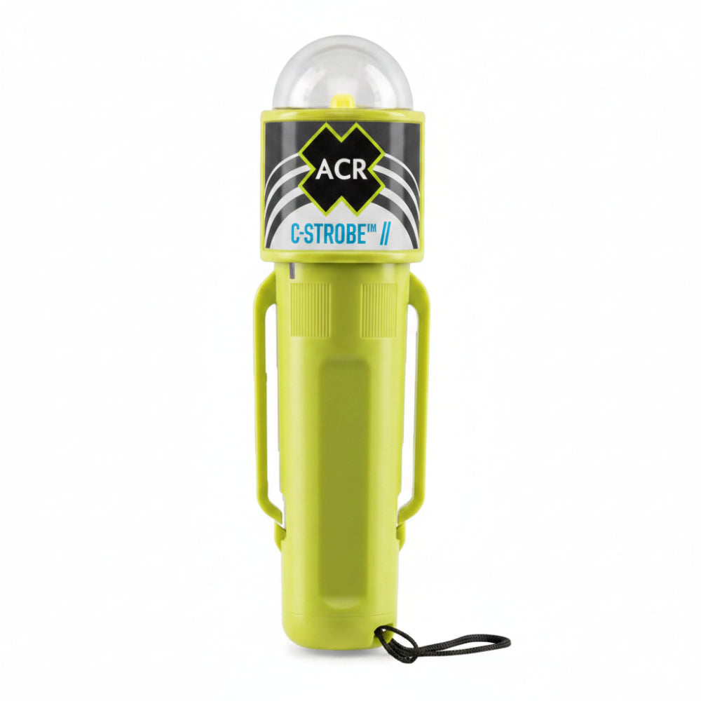 ACR Strobe II strobe light for maritime visual signaling when in distress.