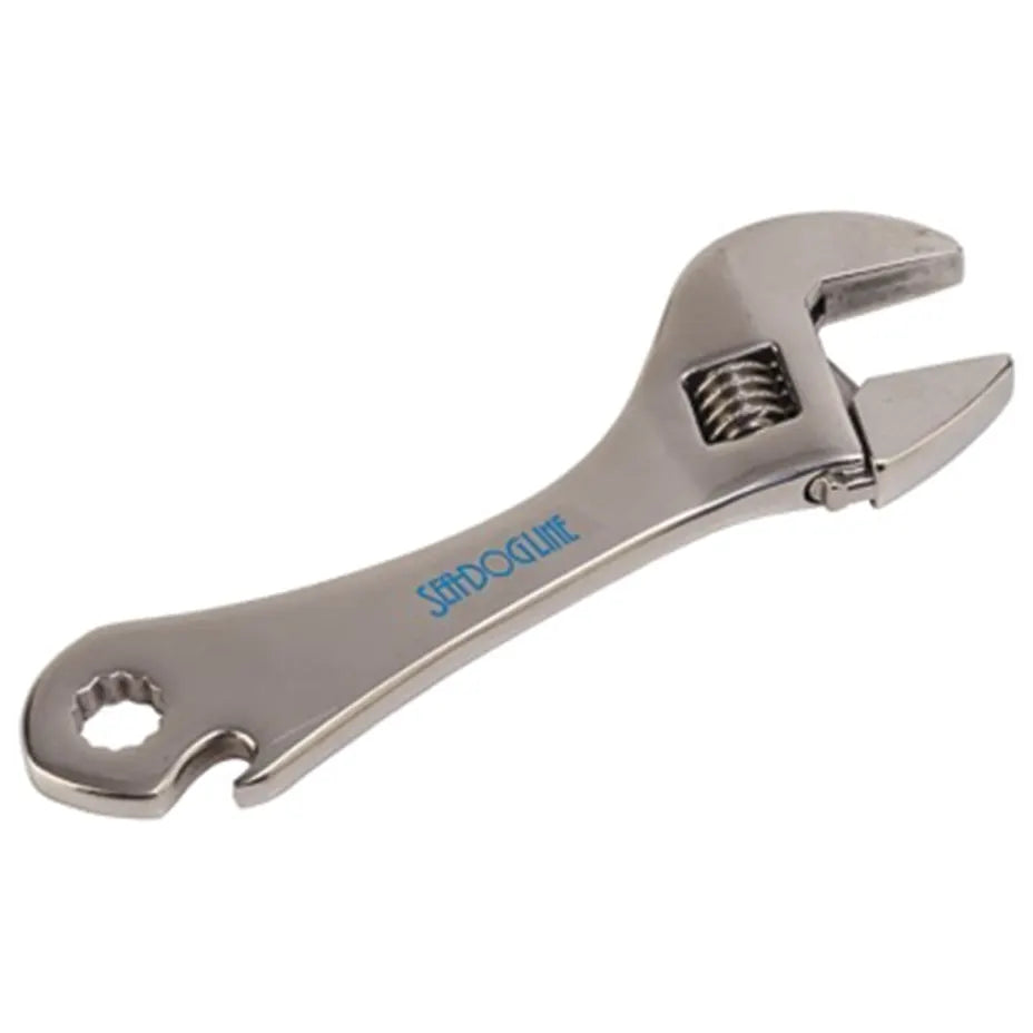 Adjustable Jaw Wrench with 1/4" Hex Head and Bottle Opener