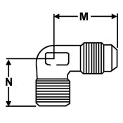 Extruded 90°  Male Elbow, 1.19"