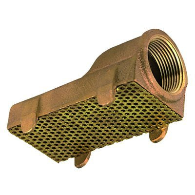 Perko Pump Strainer, Horizontal, 1-1/4", Cast Bronze
