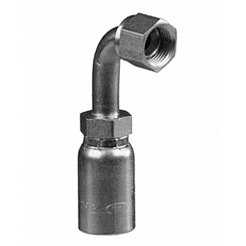Female JIC 37 deg. - Swivel 90 Elbow, 1/4 x 1/4
