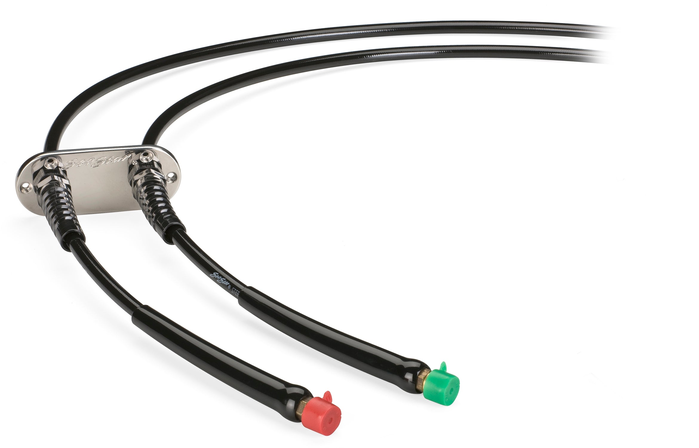 SeaStar Stainless Steel O/B Hose Kit, Double Bulkhead, 2 x 24' - (7.3 m)