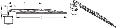 Standard Wiper Motor Kit 2-1/2" 110 Degree