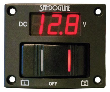 Wave LED Battery Test Rocker Switch Panel, 425020-1 by Sea-Dog