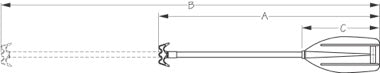 Boat Hook Paddle 44-72"