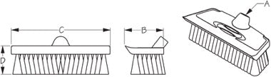 Boat Hook Squeegee Brush