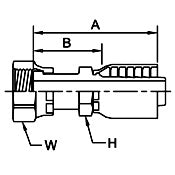 Female Seal-Lok - Swivel Straight, 3/4 x 3/4