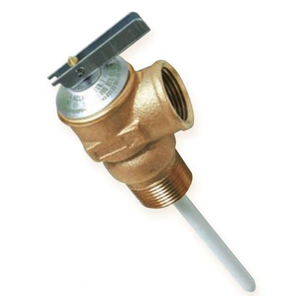T&P Valve 3 / 4" - w / 4" Probe Coated, 150psi