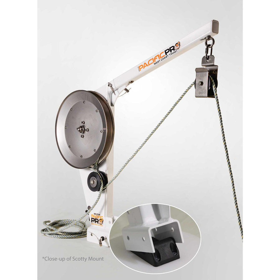 Electric Pot Puller, 12v, Pacific Pro, Scotty Base Mount, Ace Line Hauler