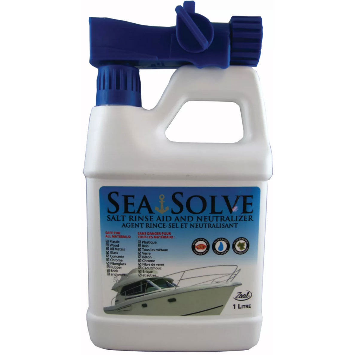 Sea Solve 1 Liter Hose sprayer -- Salt Rinse Aid and Neutralizer