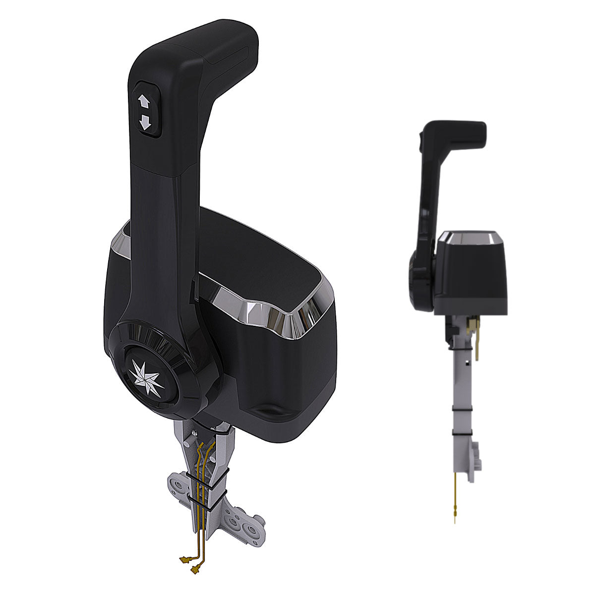 Xtreme Single Top Mount Control, Black, Trim & Tilt Switch (No Handle Interlock)